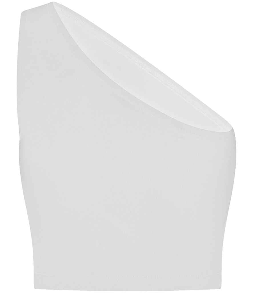 SF Clothing Ladies One Shoulder Top | White T-Shirt - Lancashire Teamwear
