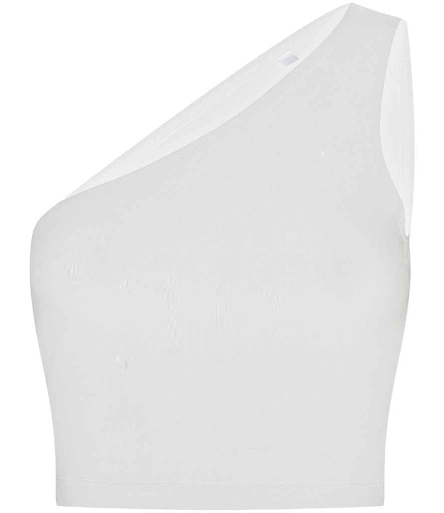 SF Clothing Ladies One Shoulder Top White