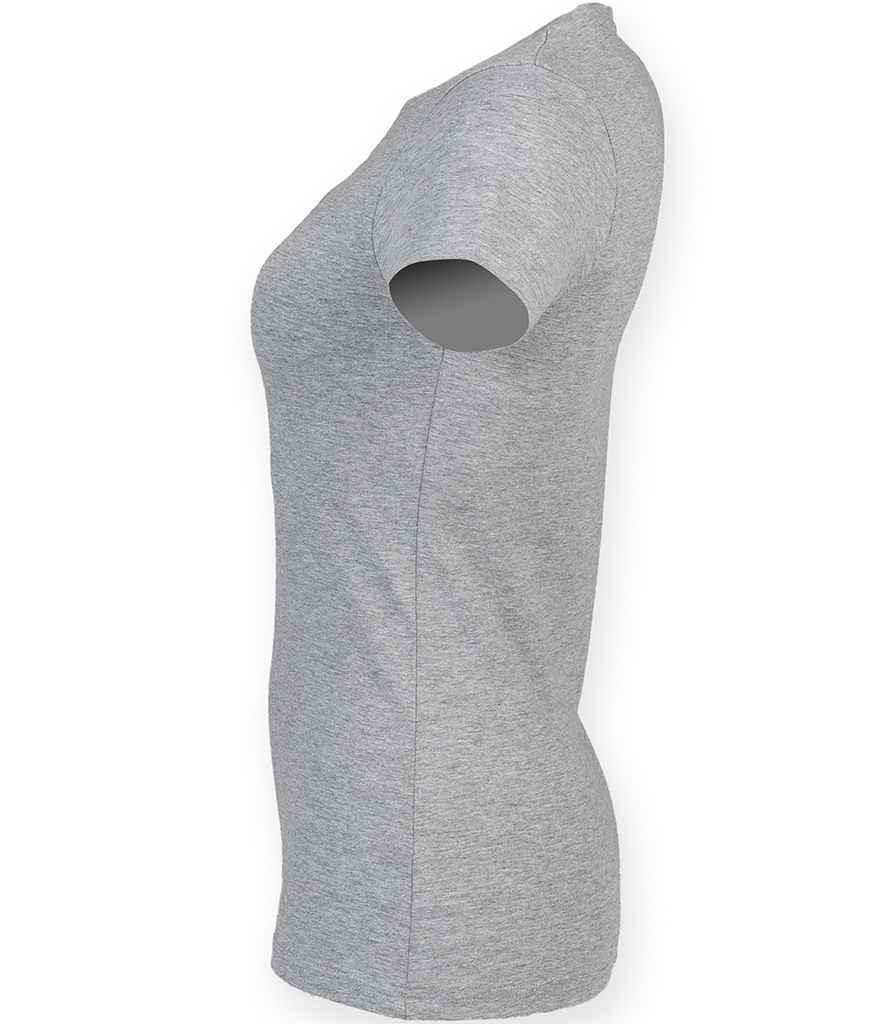SF Clothing Ladies Feel Good Stretch T-Shirt | Heather Grey - Lancashire Teamwear
