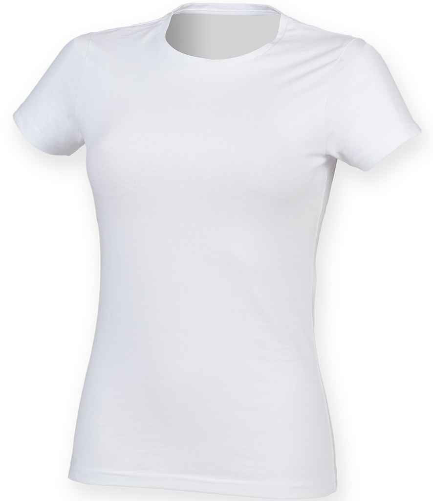 SF Clothing Ladies Feel Good Stretch T-Shirt White