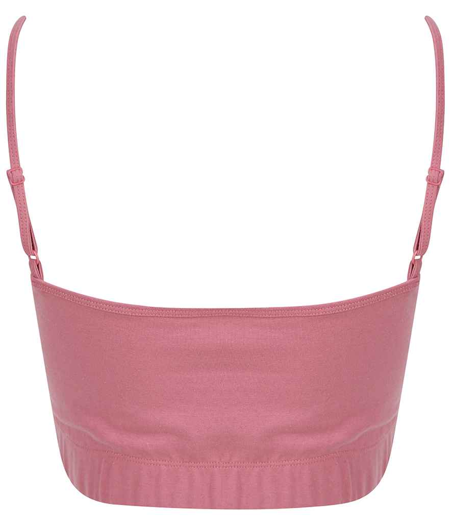 SF Clothing Ladies Sustainable Fashion Cropped Cami Vest Top | Dusky Pink T-Shirt - Lancashire Teamwear