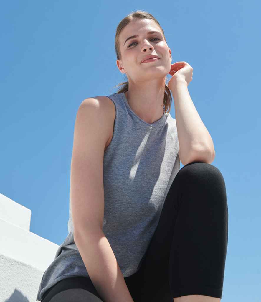 SF Clothing Ladies High Neck Vest | Heather Grey T-Shirt - Lancashire Teamwear