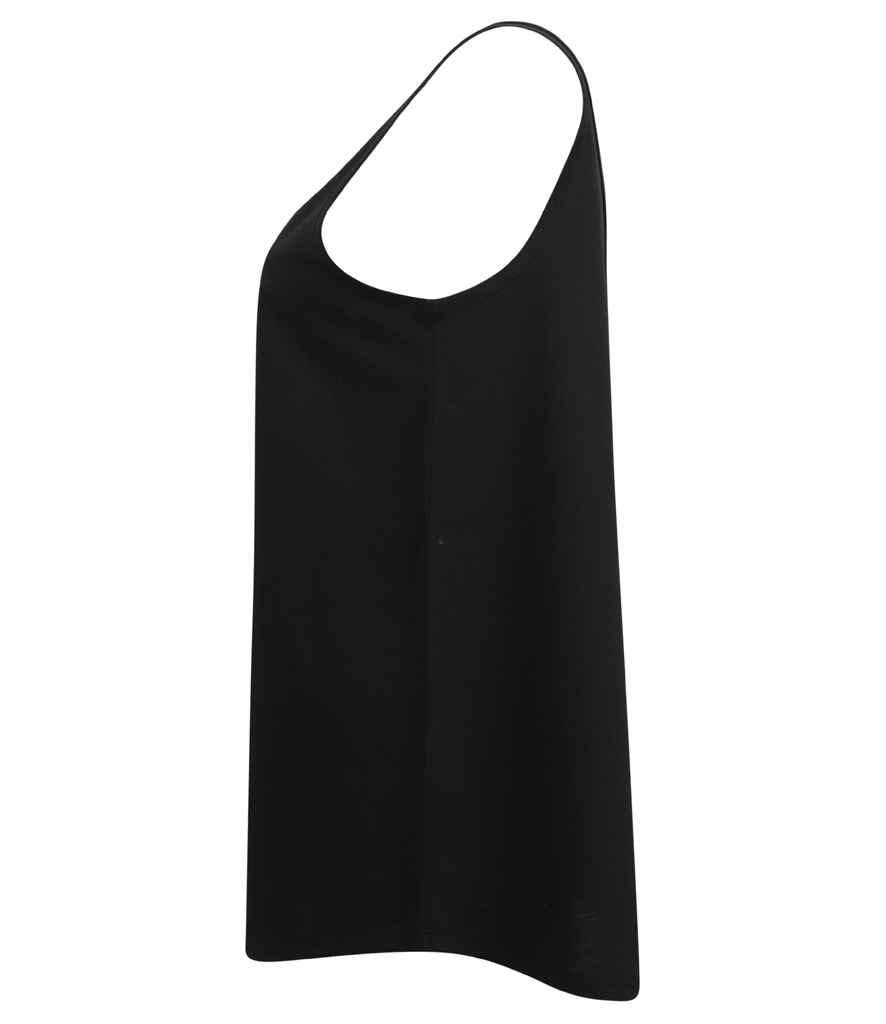 SF Clothing Ladies Slounge Vest | Black T-Shirt - Lancashire Teamwear