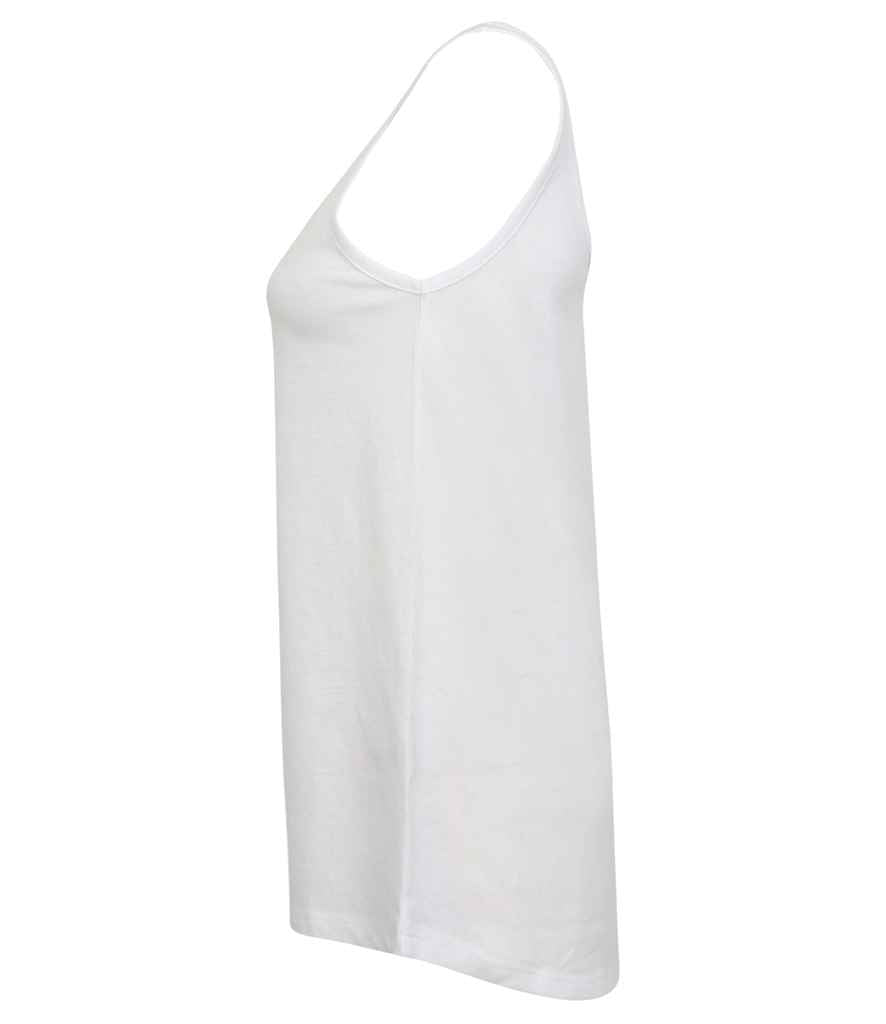 SF Clothing Ladies Slounge Vest | White T-Shirt - Lancashire Teamwear