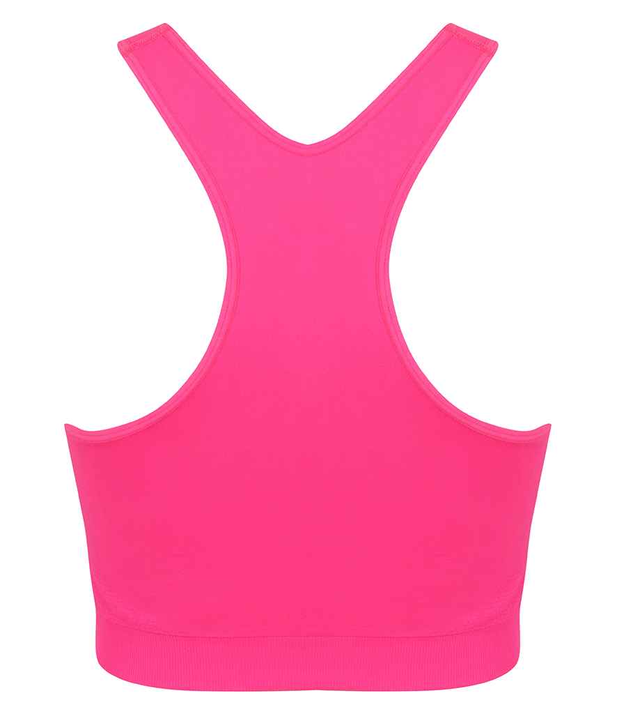 SF Clothing Ladies Workout Crop Top | Neon Pink T-Shirt - Lancashire Teamwear