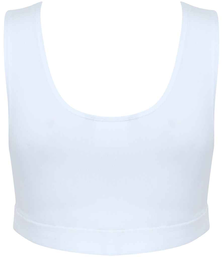 SF Clothing Ladies Fashion Crop Top | White/White T-Shirt - Lancashire Teamwear