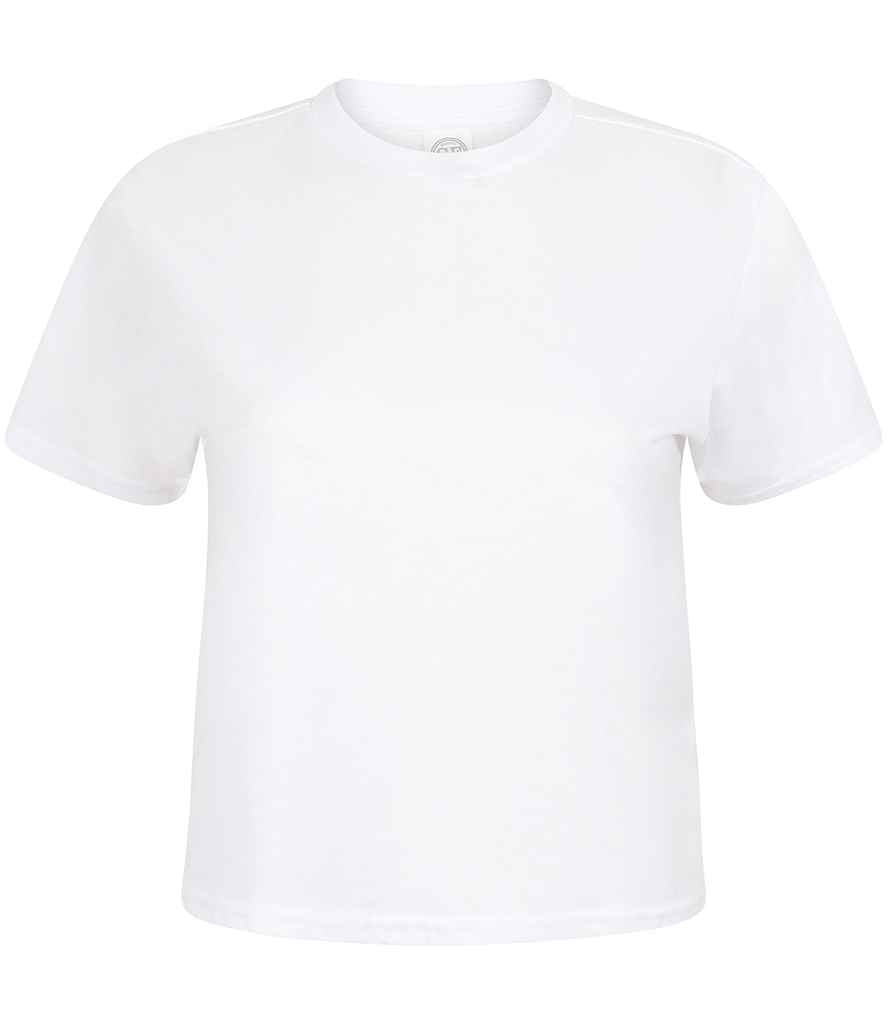 SF Clothing Ladies Cropped Boxy T-Shirt White