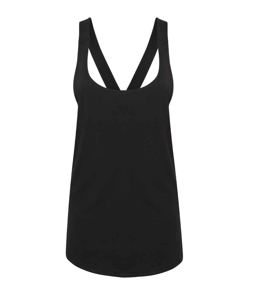 SF Clothing Ladies Fashion Workout Vest Black