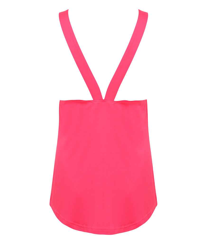 SF Clothing Ladies Fashion Workout Vest | Neon Pink T-Shirt - Lancashire Teamwear
