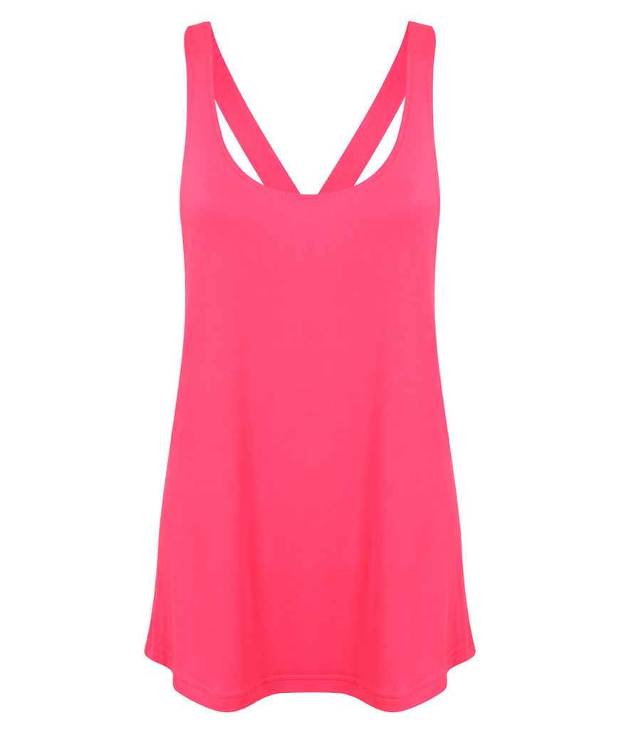SF Clothing Ladies Fashion Workout Vest Neon Pink