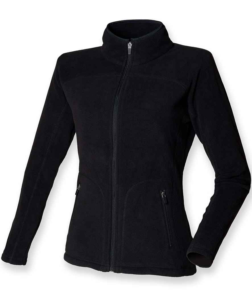 SF Clothing Ladies Micro Fleece Jacket | Black - Lancashire Teamwear