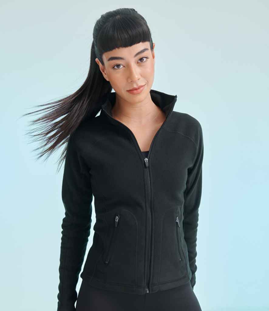 SF Clothing Ladies Micro Fleece Jacket | Black - Lancashire Teamwear