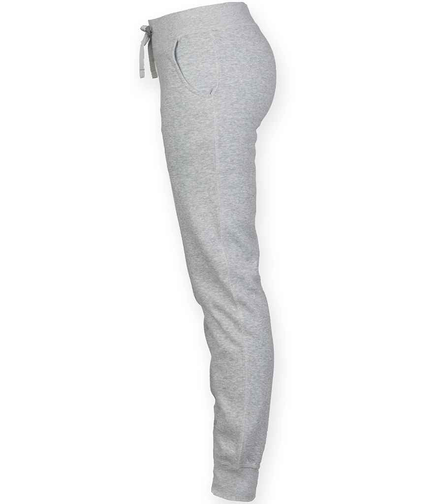SF Clothing Ladies Cuffed Jog Pants | Heather Grey Trousers - Lancashire Teamwear