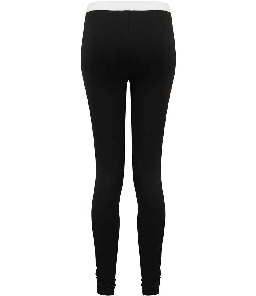 SF Clothing Ladies Fashion Leggings | Black/White - Lancashire Teamwear
