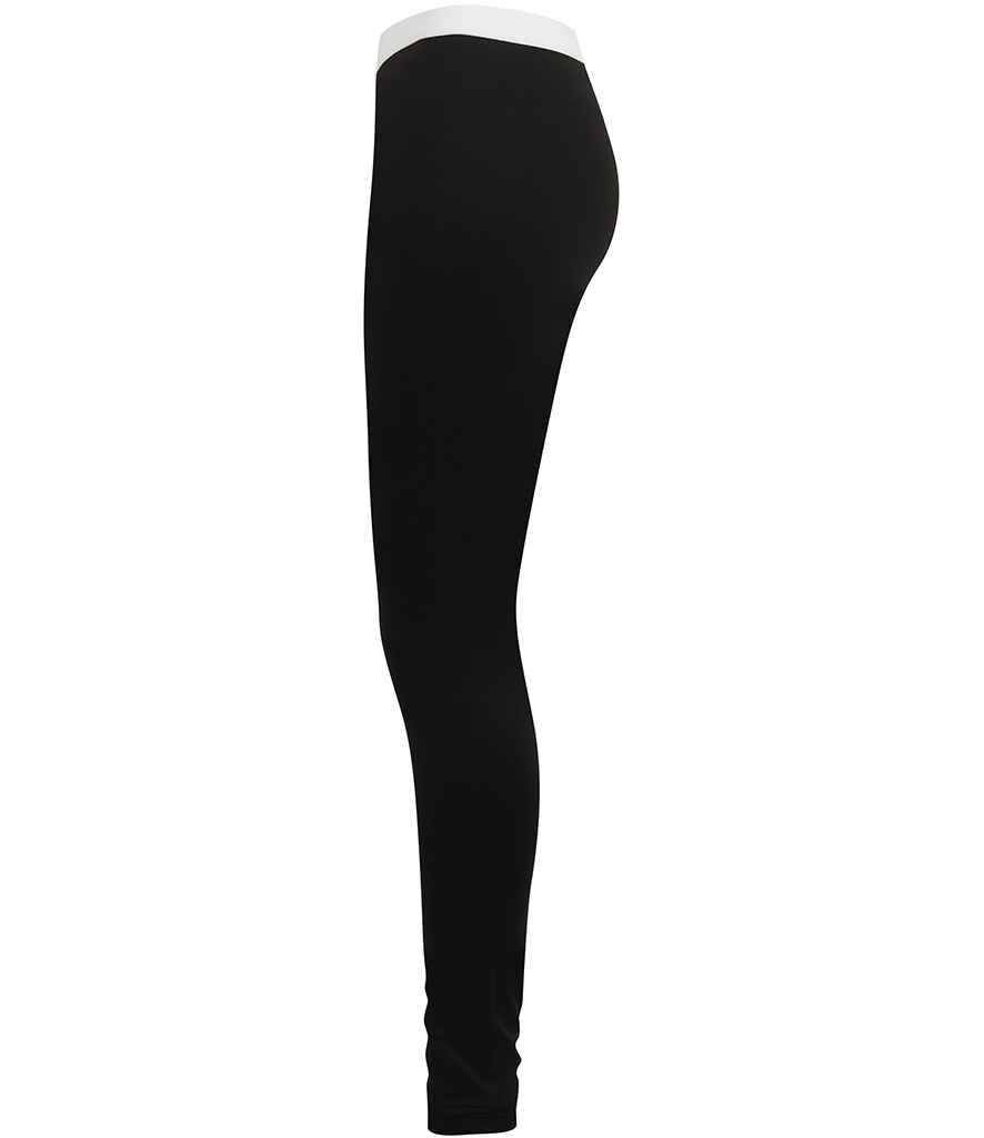 SF Clothing Ladies Fashion Leggings | Black/White - Lancashire Teamwear