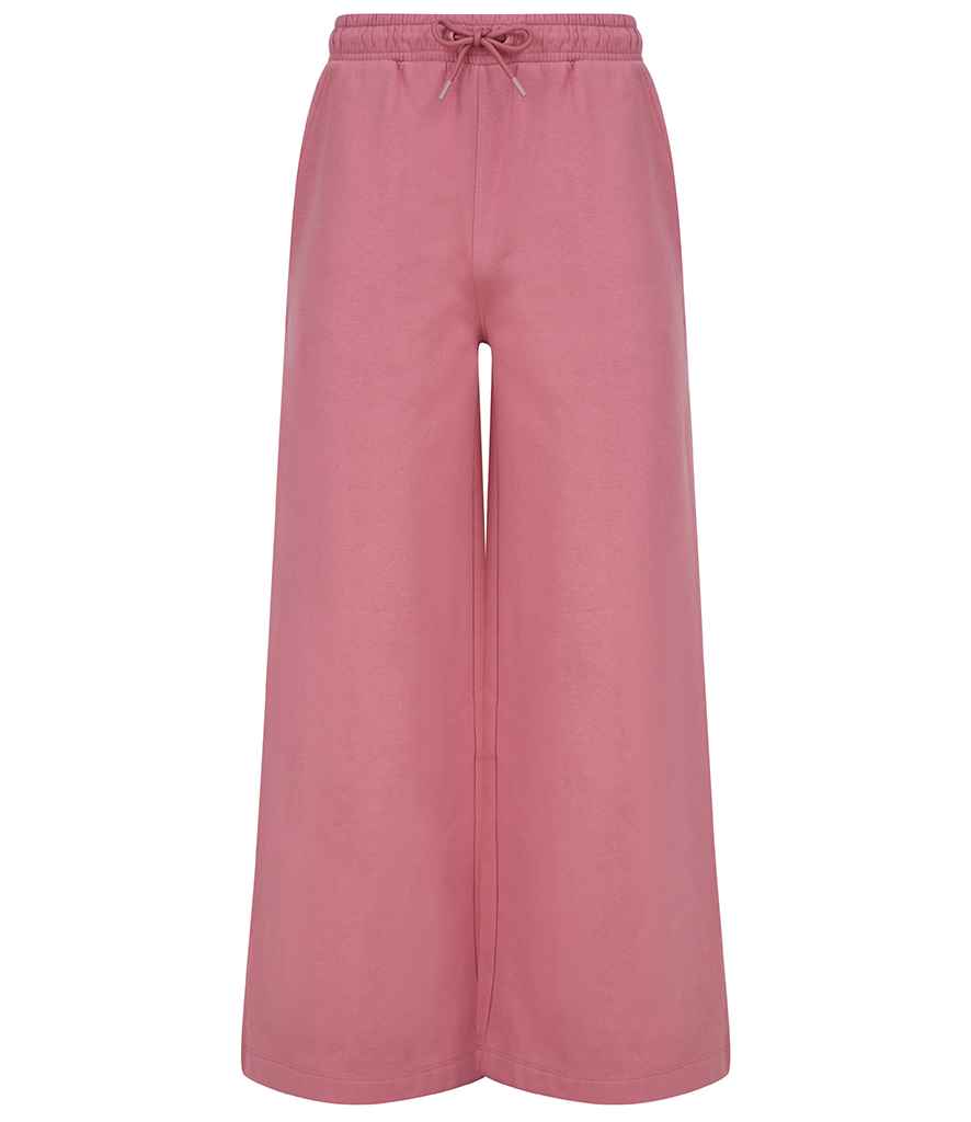 SF Clothing Ladies Sustainable Fashion Wide Leg Joggers Dusky Pink