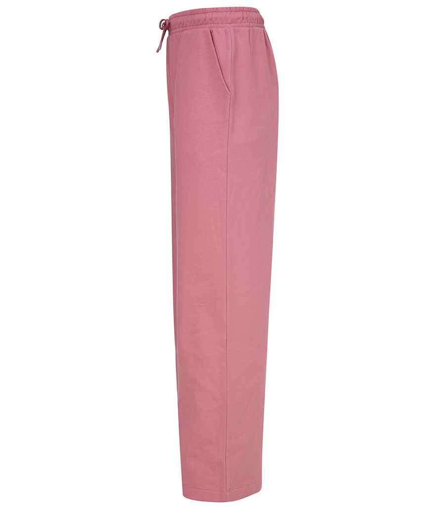 SF Clothing Ladies Sustainable Fashion Wide Leg Joggers | Dusky Pink Trousers - Lancashire Teamwear