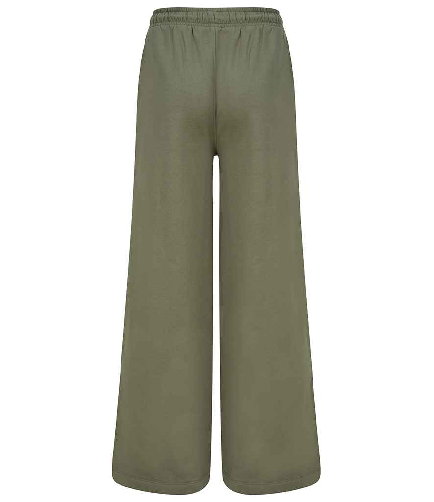 SF Clothing Ladies Sustainable Fashion Wide Leg Joggers | Khaki Trousers - Lancashire Teamwear