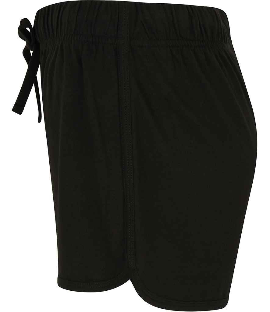 SF Clothing Ladies Retro Shorts | Black/Black - Lancashire Teamwear