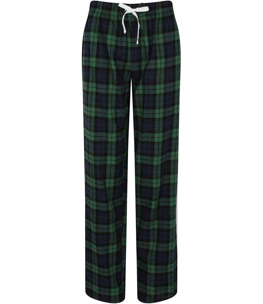 SF Clothing Ladies Tartan Lounge Pants | Navy/Green Trousers - Lancashire Teamwear