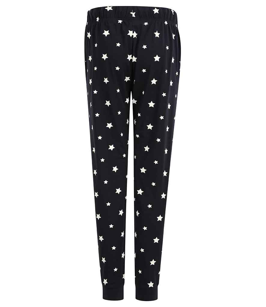 SF Clothing Ladies Lounge Pants | Navy/White Stars Trousers - Lancashire Teamwear
