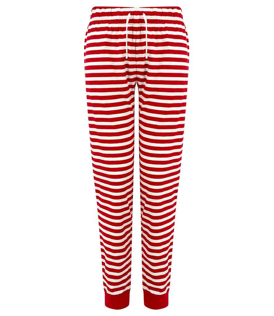 SF Clothing Ladies Lounge Pants | Red/White Stripes Trousers - Lancashire Teamwear