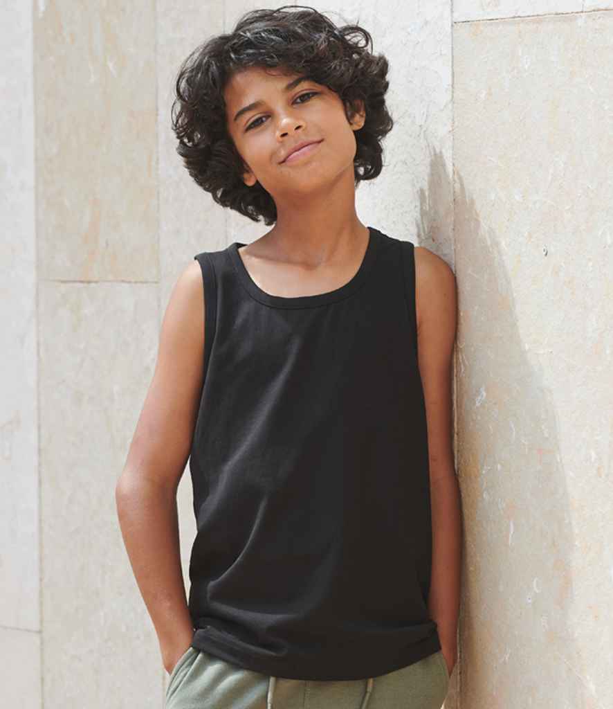 SF Clothing Kids Feel Good Stretch Vest | Black T-Shirt - Lancashire Teamwear