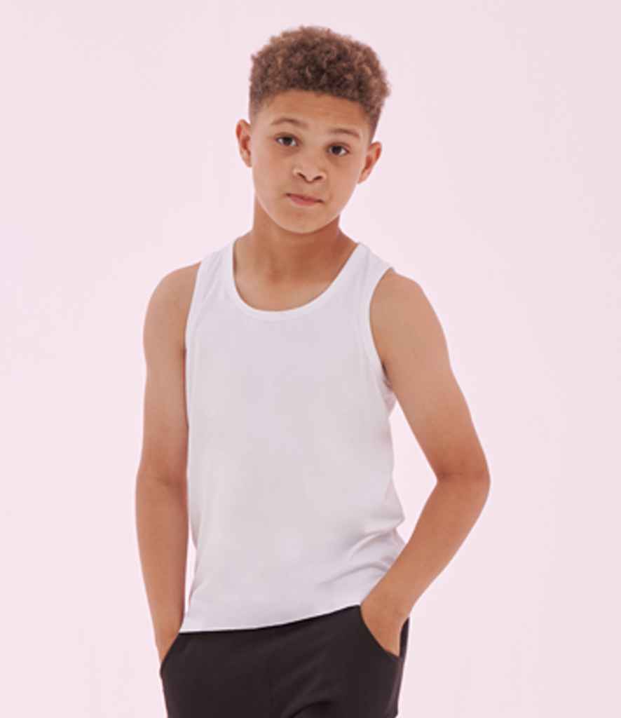 SF Clothing Kids Feel Good Stretch Vest | White T-Shirt - Lancashire Teamwear