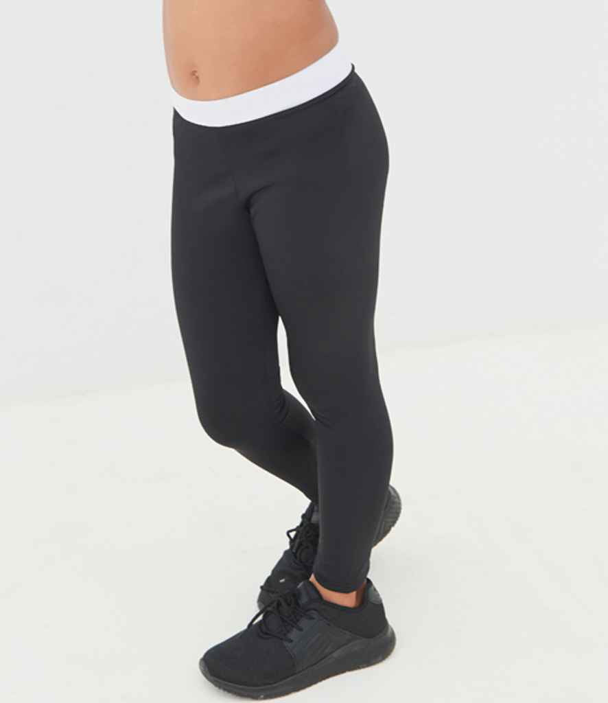 SF Clothing Kids Fashion Leggings | Black/White - Lancashire Teamwear