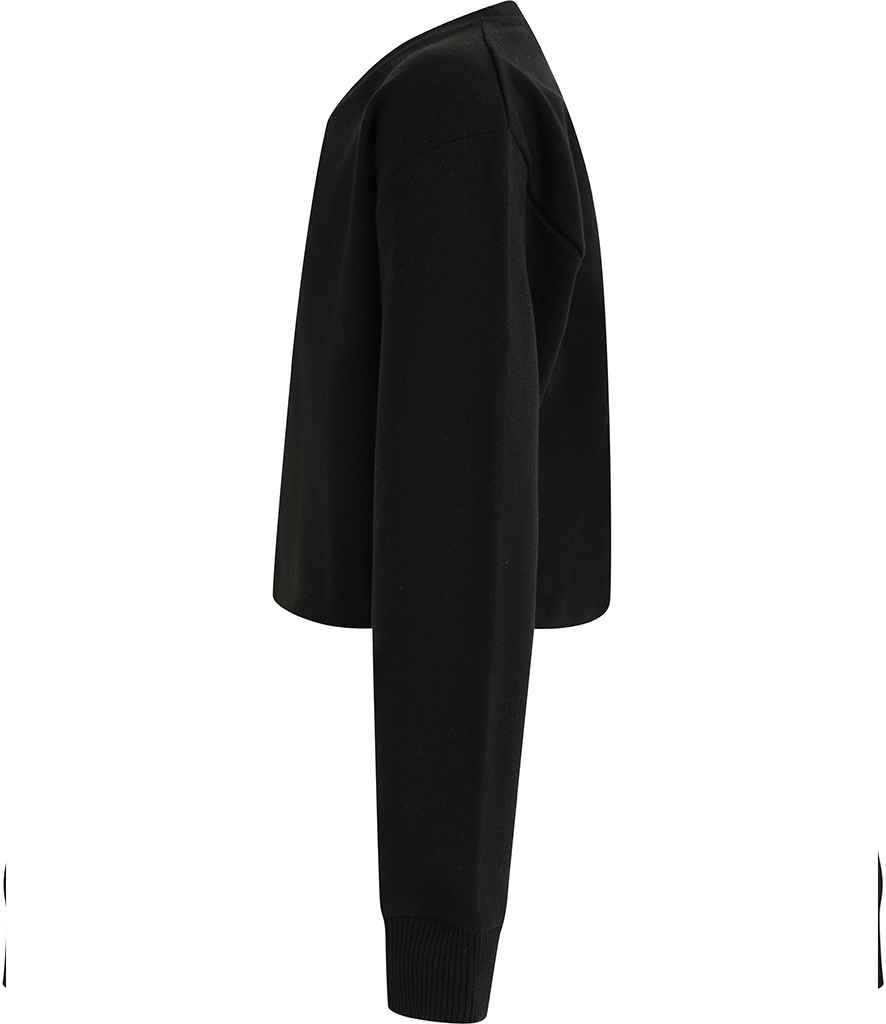 SF Clothing Kids Cropped Slounge Sweatshirt | Black - Lancashire Teamwear