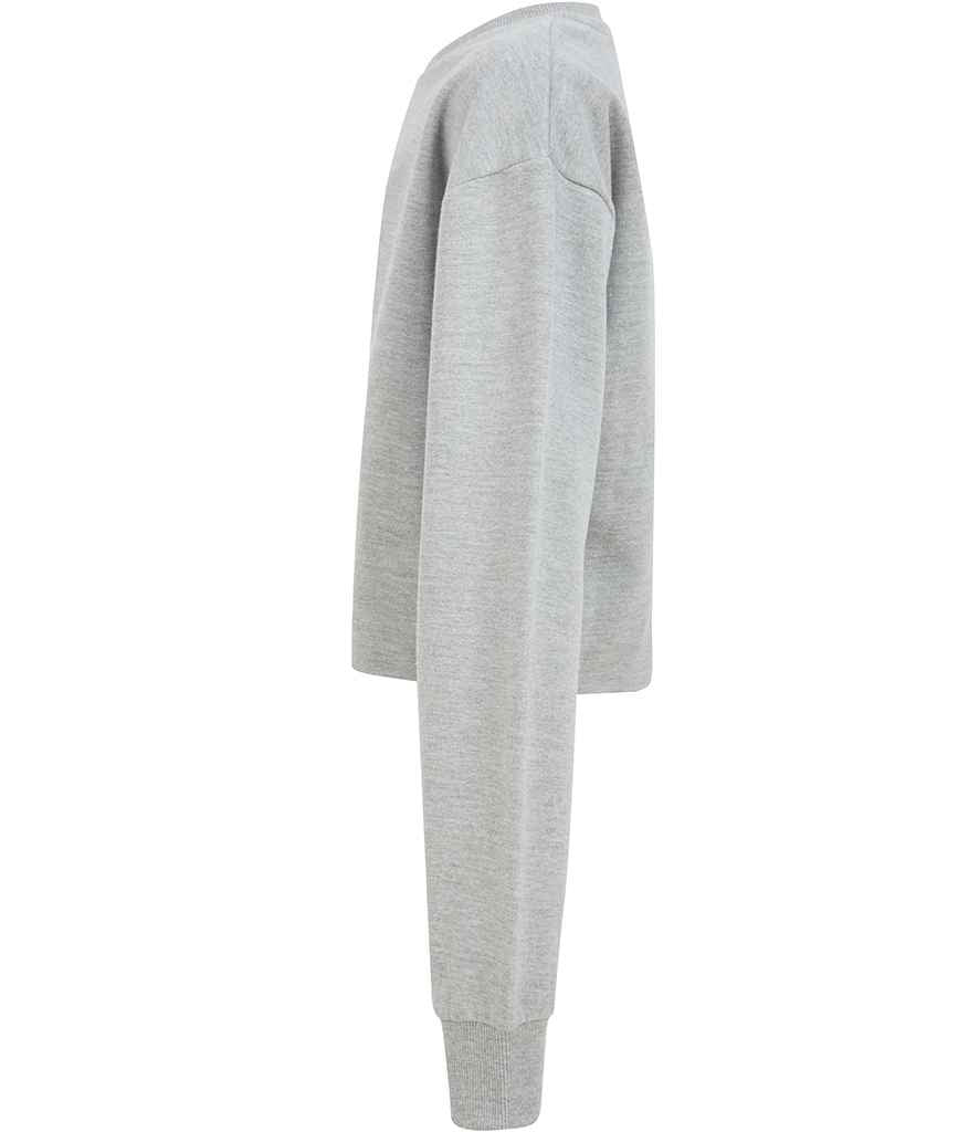 SF Clothing Kids Cropped Slounge Sweatshirt | Heather Grey - Lancashire Teamwear