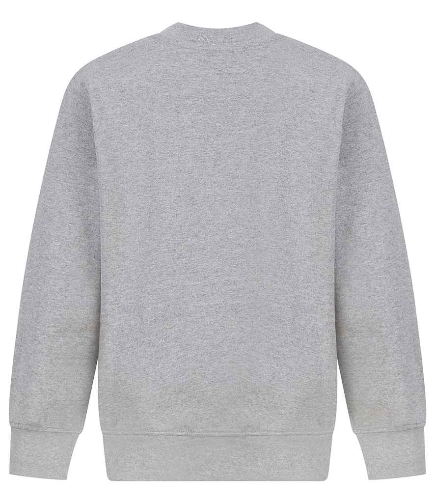 SF Clothing Kids Sustainable Fashion Curved Hem Sweatshirt | Heather Grey - Lancashire Teamwear