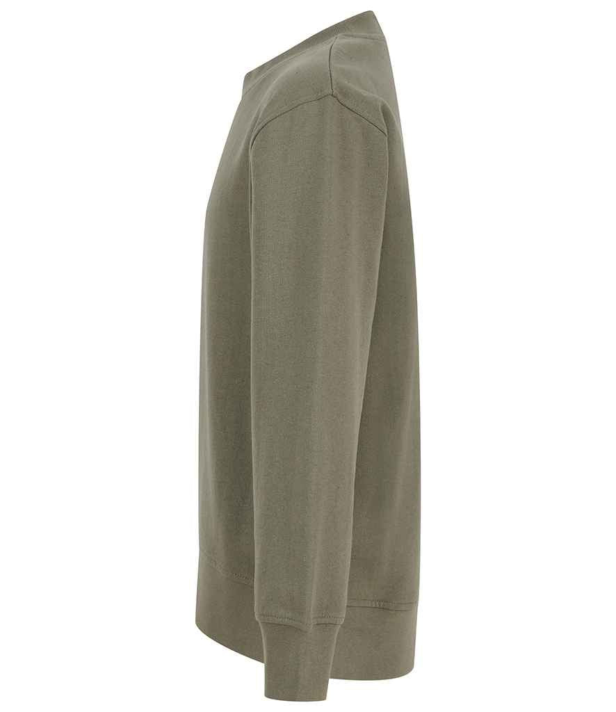 SF Clothing Kids Sustainable Fashion Curved Hem Sweatshirt | Khaki - Lancashire Teamwear