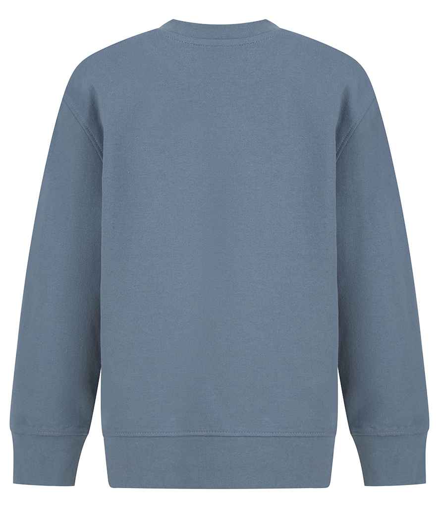 SF Clothing Kids Sustainable Fashion Curved Hem Sweatshirt | Stone Blue - Lancashire Teamwear