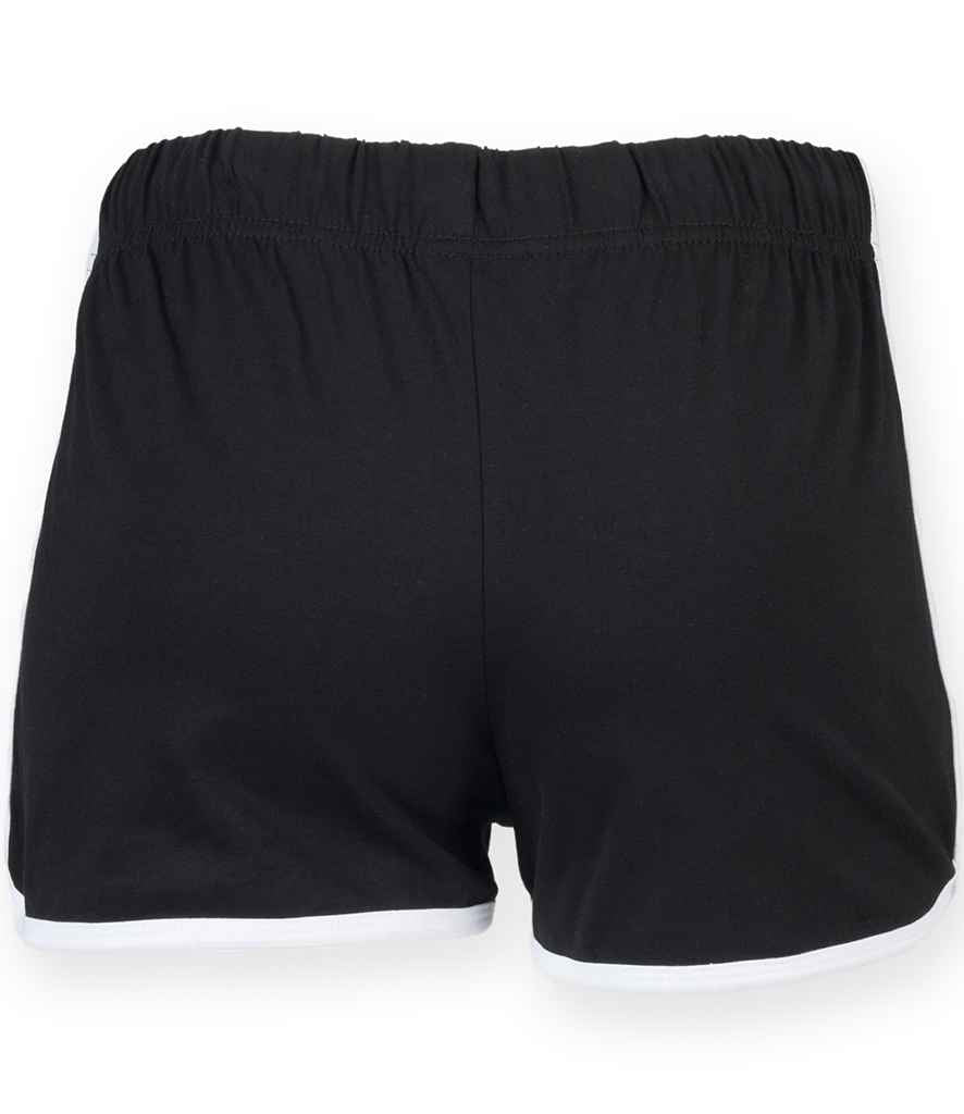 SF Clothing Kids Retro Shorts | Black/White - Lancashire Teamwear