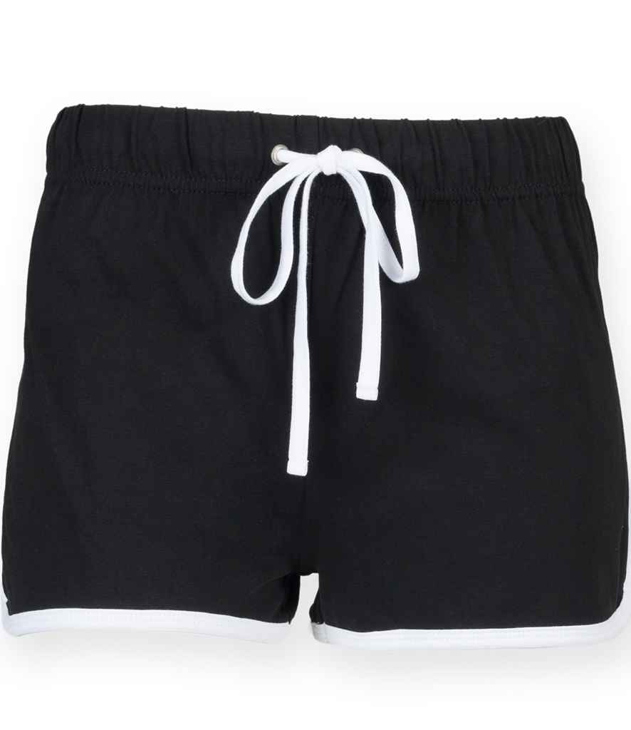 SF Clothing Kids Retro Shorts | Black/White - Lancashire Teamwear