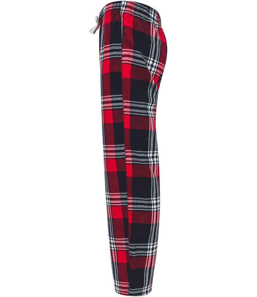 SF Clothing Kids Tartan Lounge Pants | Red/Navy Trousers - Lancashire Teamwear