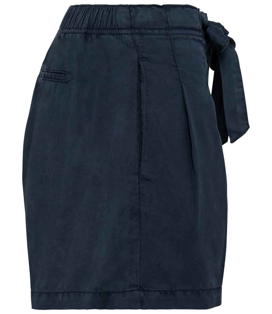 Spasso Ladies TENCEL™ Shorts | Washed Navy - Lancashire Teamwear