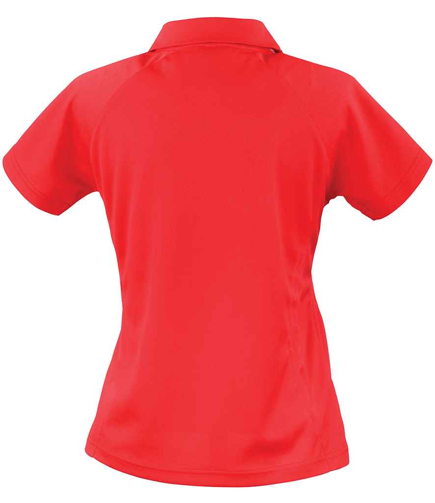 Spiro Ladies Team Spirit Polo Shirt | Red/White - Lancashire Teamwear