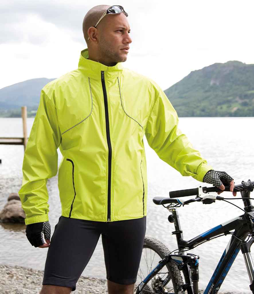 Spiro Bikewear Crosslite Trail and Track Jacket | Neon Lime - Lancashire Teamwear