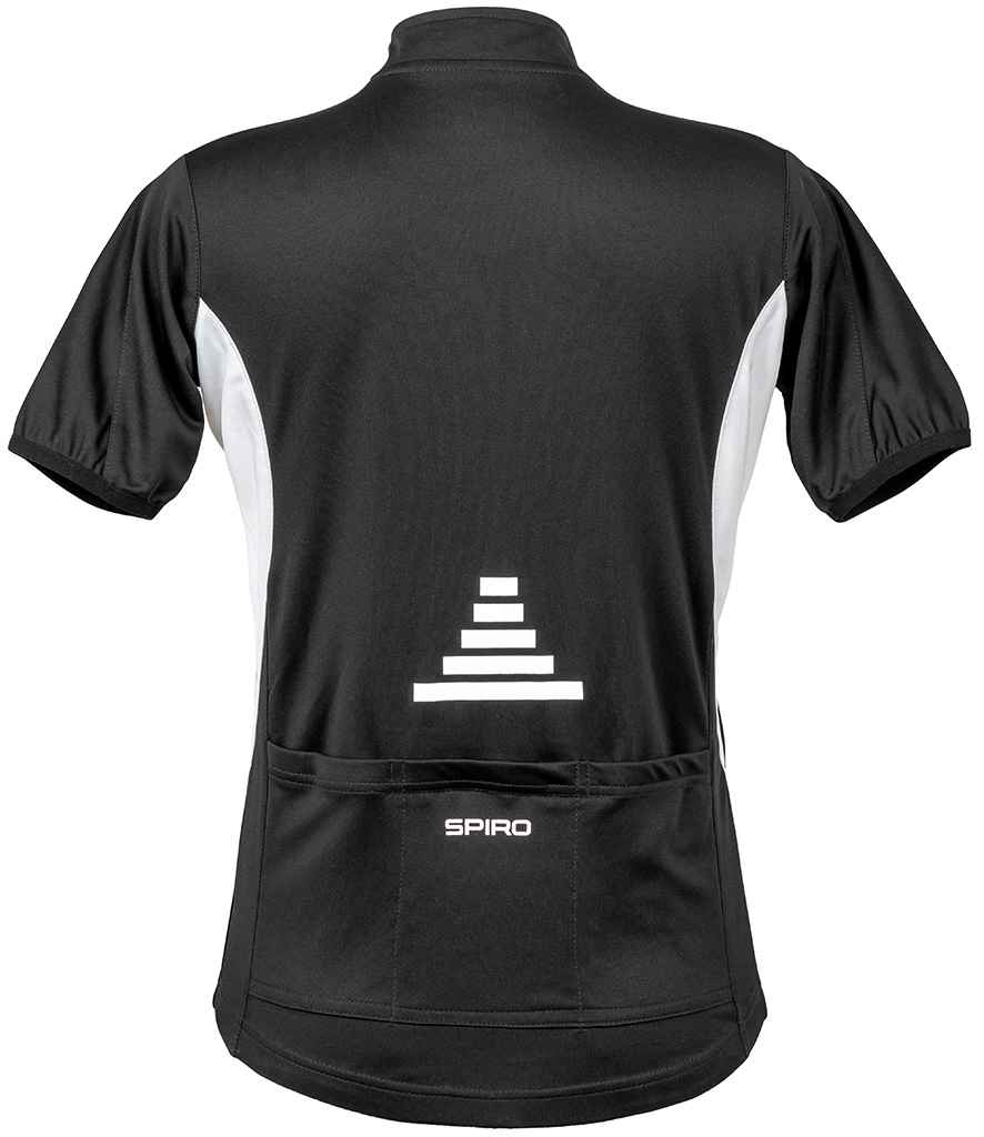 Spiro Ladies Bikewear Top | Black/White Jacket - Lancashire Teamwear
