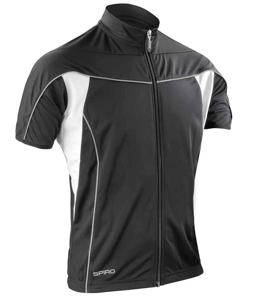 Spiro Bikewear Top | Black/White Jacket - Lancashire Teamwear