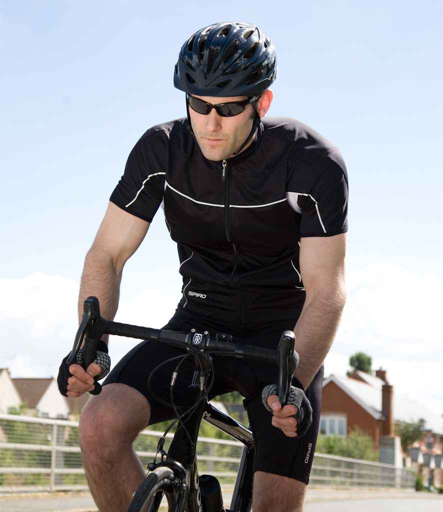 Spiro Bikewear Top | Black/White Jacket - Lancashire Teamwear