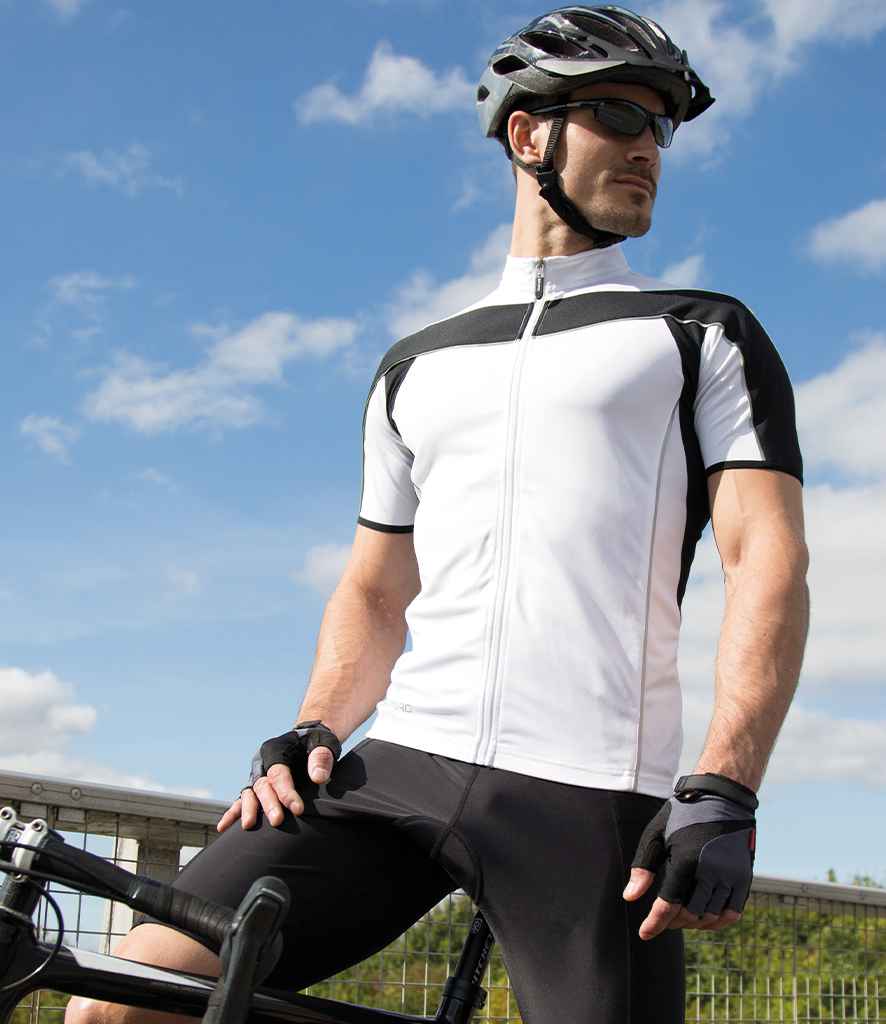 Spiro Bikewear Top | White/Black Jacket - Lancashire Teamwear