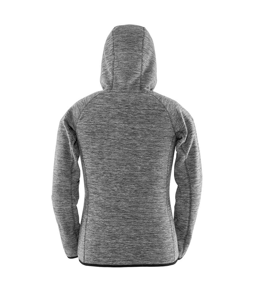 Spiro Ladies Micro Fleece Hoodie | Grey/Black - Lancashire Teamwear