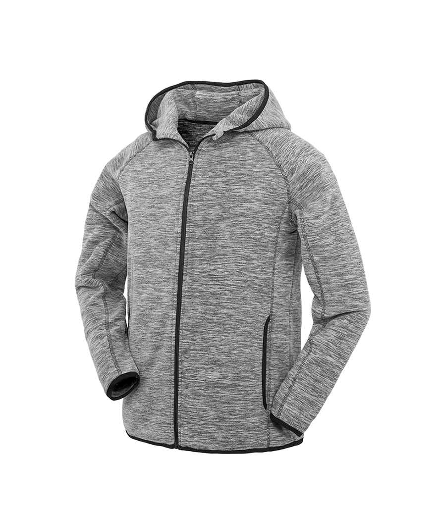 Spiro Micro Fleece Hoodie | Grey/Black - Lancashire Teamwear
