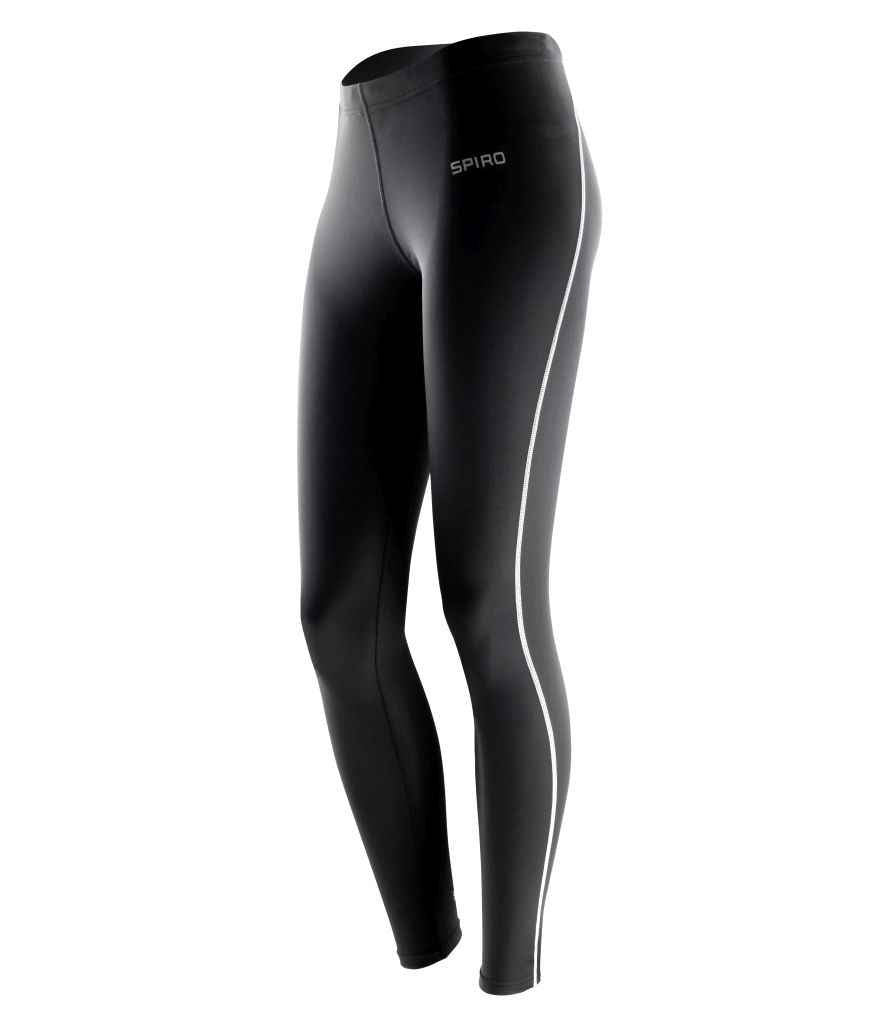 Spiro Ladies Bodyfit Base Layer Leggings | Black - Lancashire Teamwear
