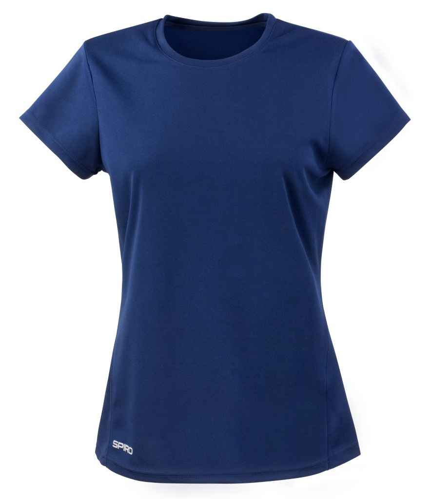 Spiro Ladies Quick Dry Performance T-Shirt | Navy - Lancashire Teamwear