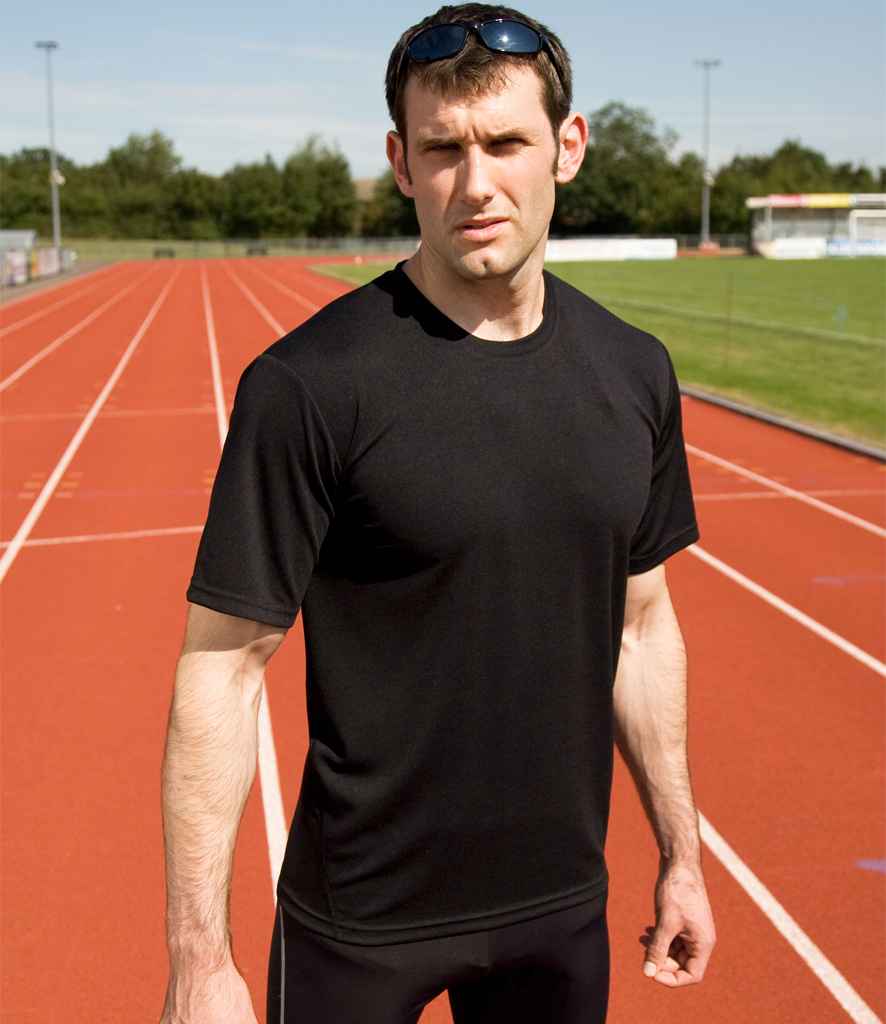 Spiro Quick Dry Performance T-Shirt | Black - Lancashire Teamwear