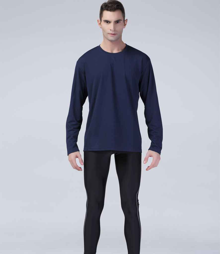 Spiro Performance Long Sleeve T-Shirt | Navy - Lancashire Teamwear